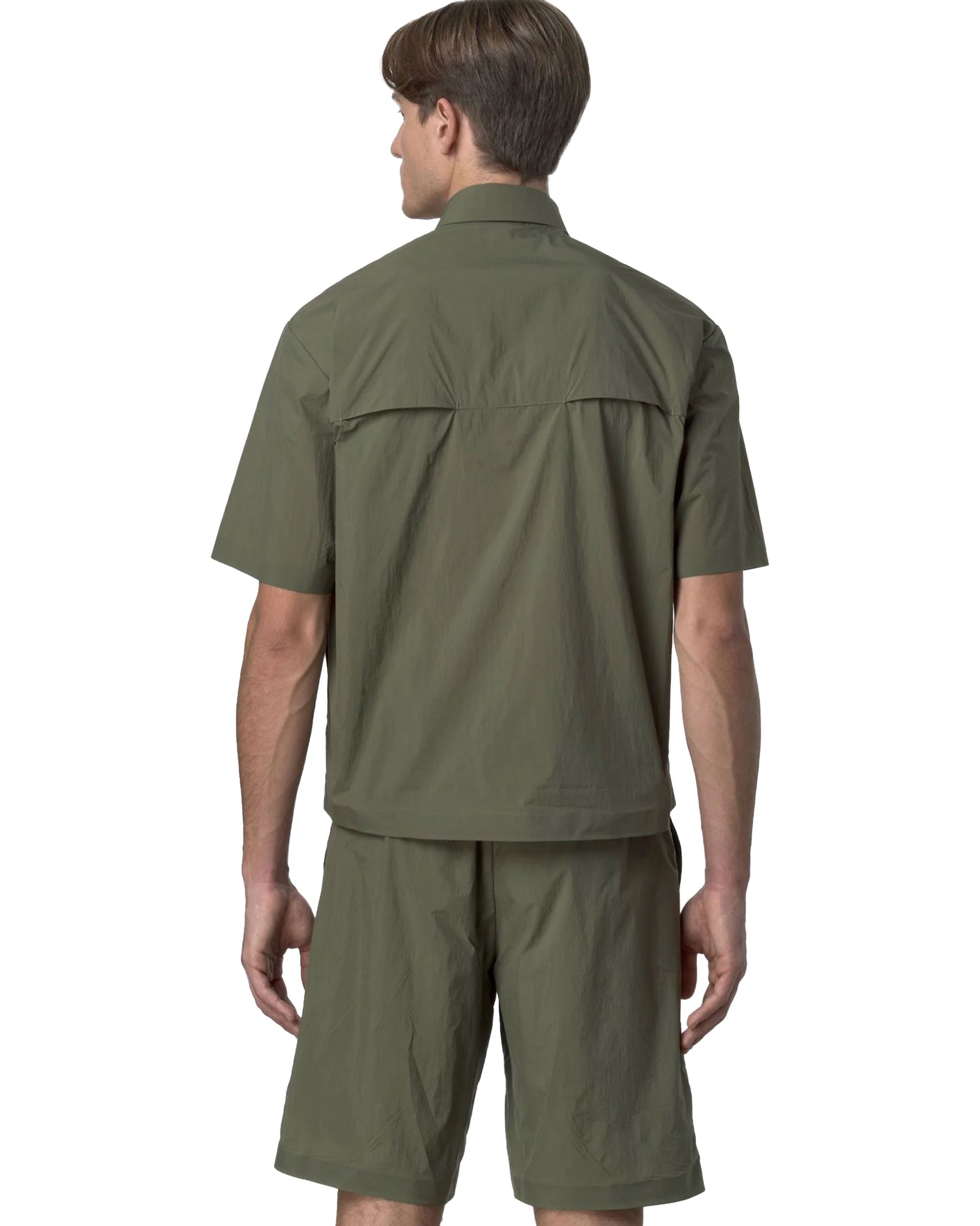 Camicia Uomo K-Way Licon Verde Militare