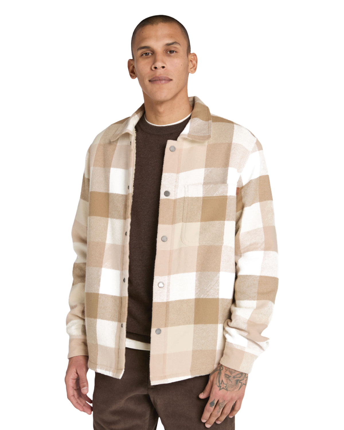 Man's Timberland High Pile Lined Overshirt Angora Yd