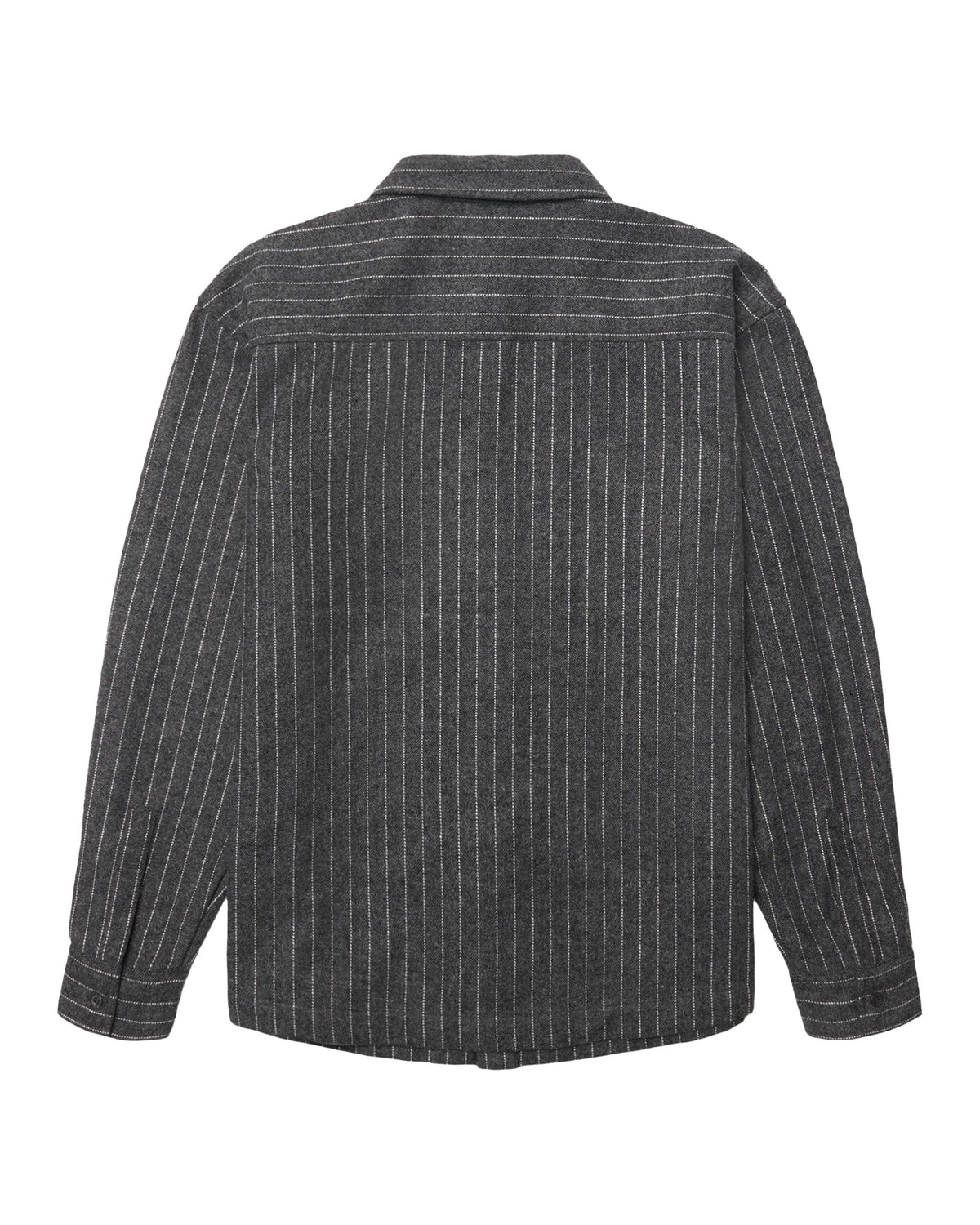 Camicia Uomo Woodbird WBBuzo Herringbone Shirt Dark Grey