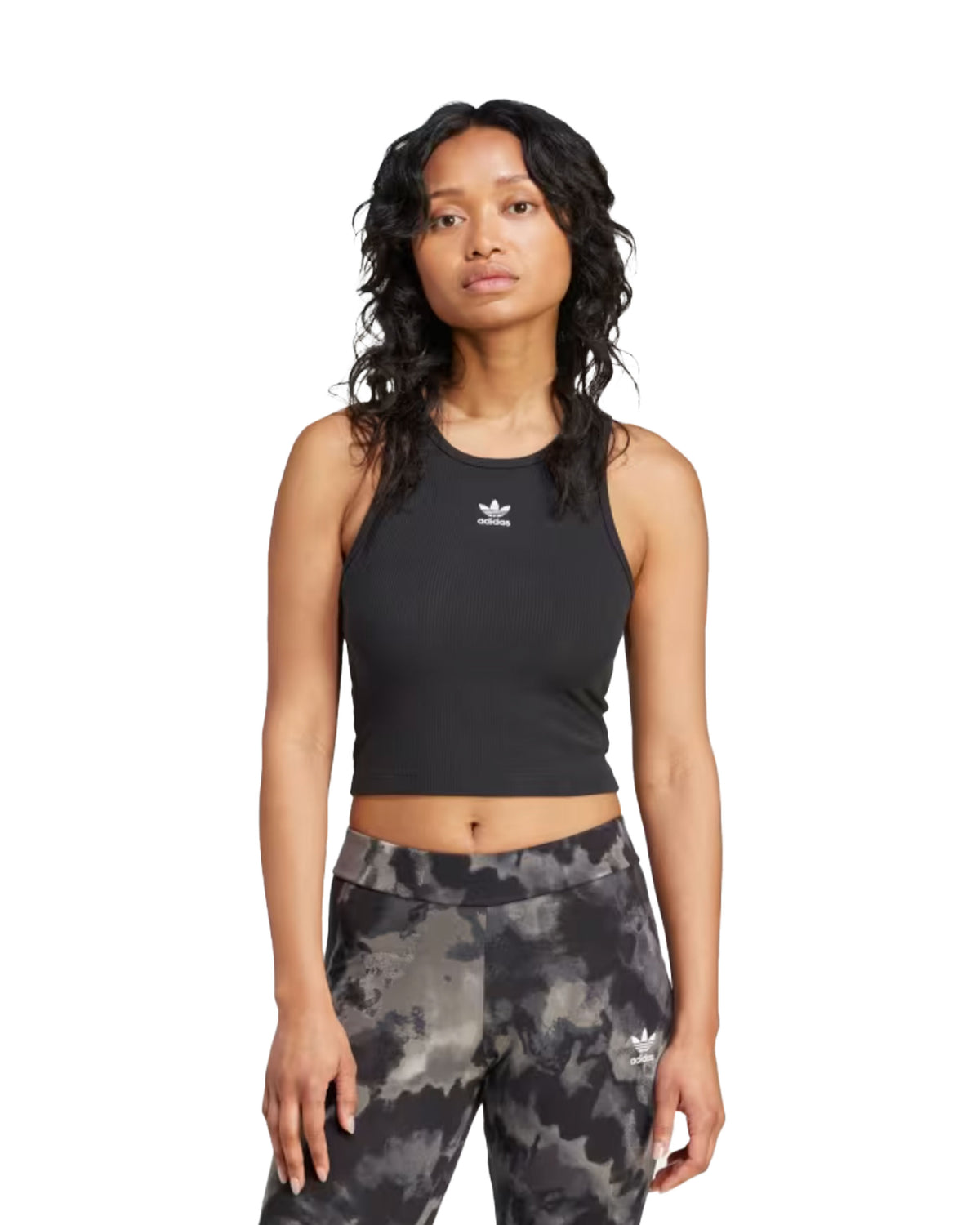 Canotta Donna Adidas Ess Rib Tank Black