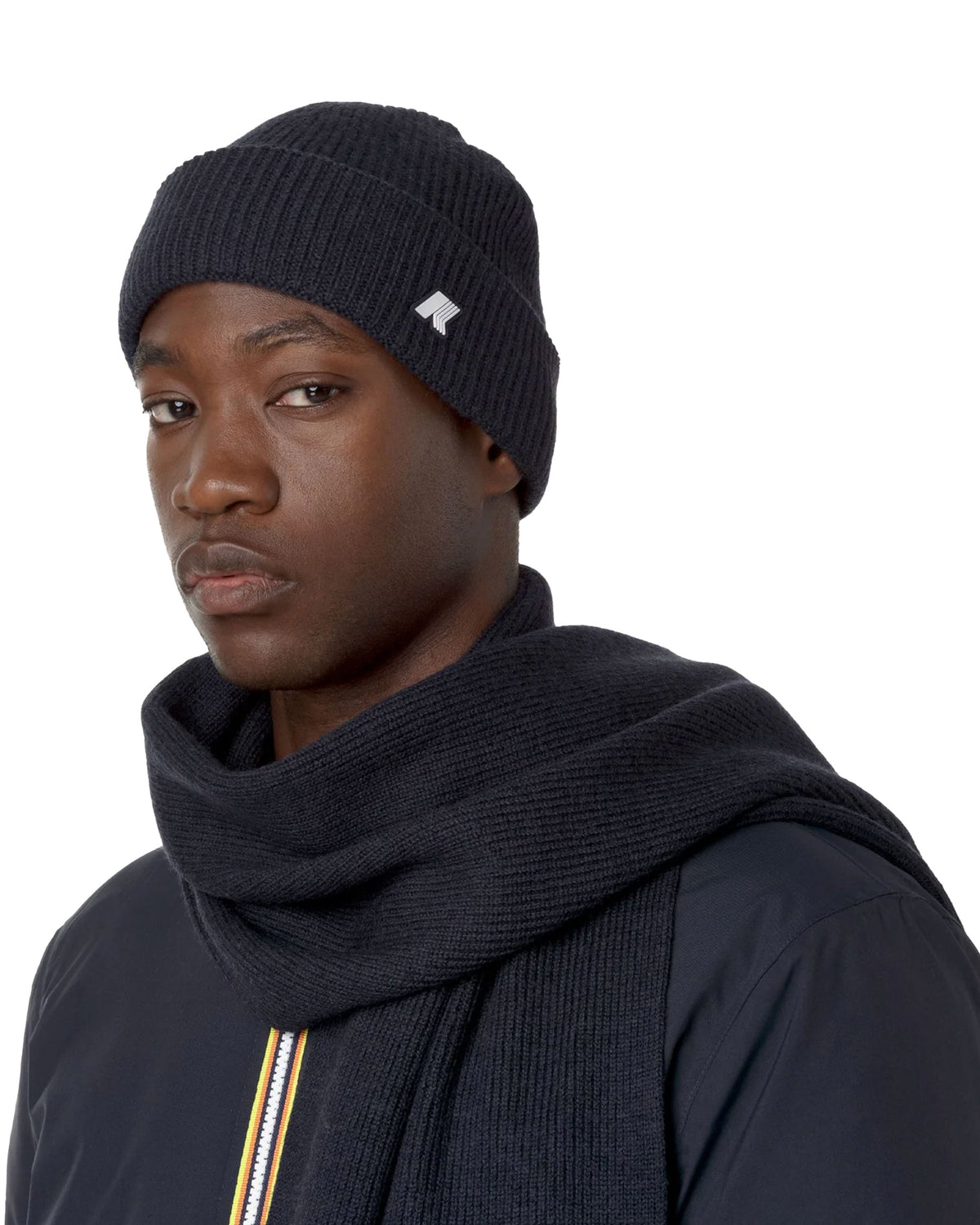 Cappello K-Way Brice Cardigan Stitch Wool Blu
