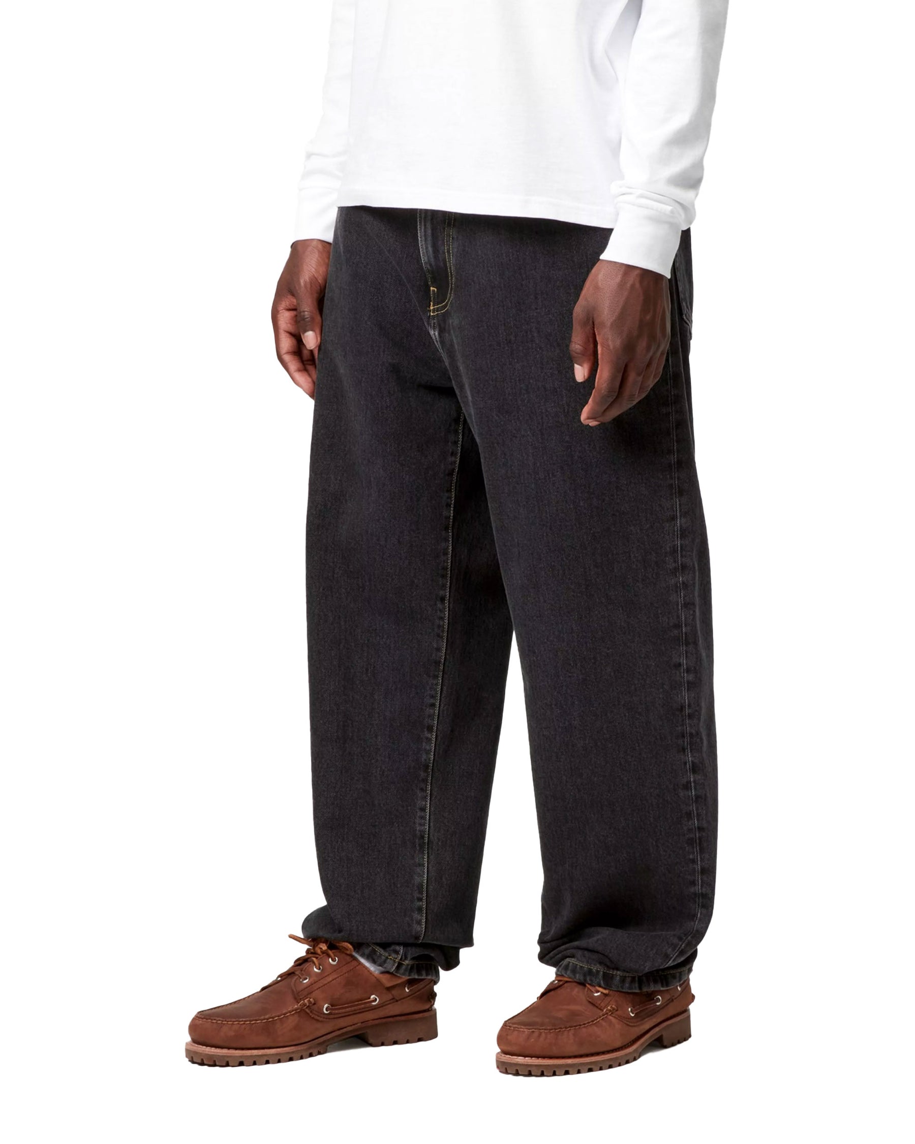 Carhartt Wip Aaron Pant Black stone washed no length