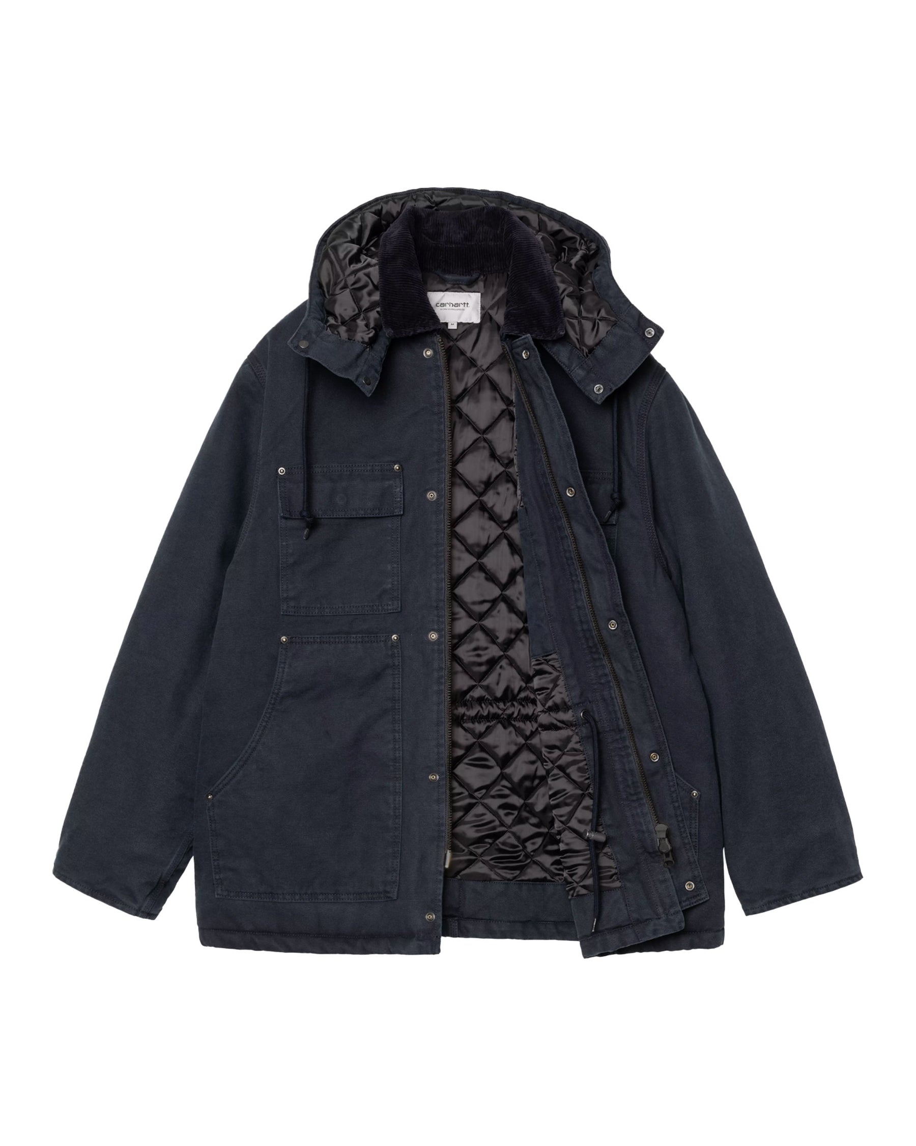 Carhartt Wip Ambel Coat Deep Night - Deep Night Stone Washed