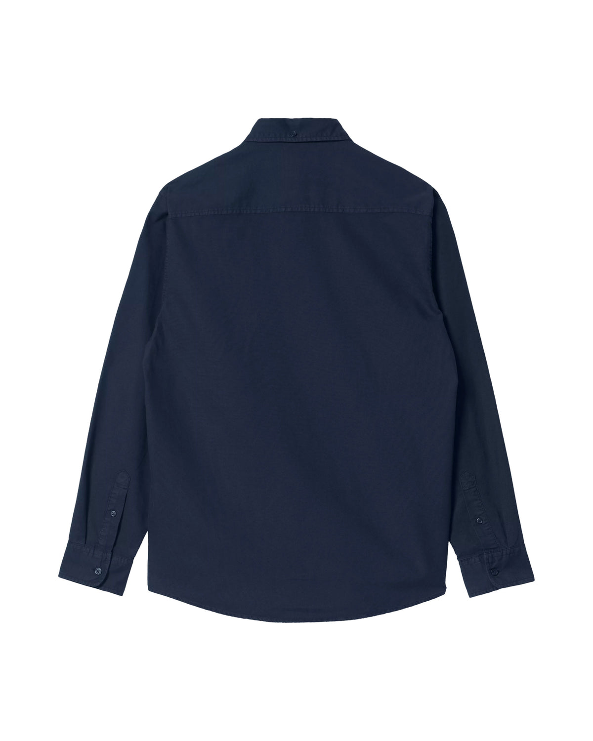 Camicia Uomo Bolton Shirt Blu Scuro garment dyed