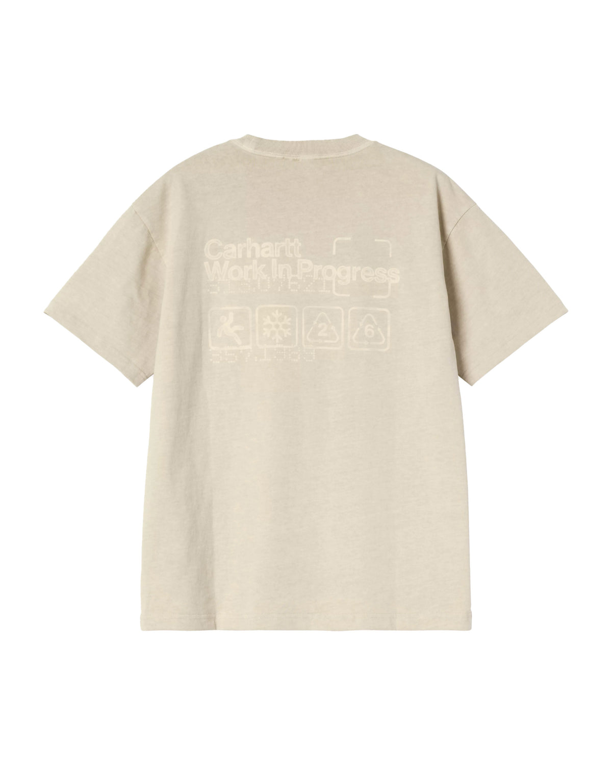 Carhartt Wip Boxed T-Shirt Fleur De Sel garment dyed