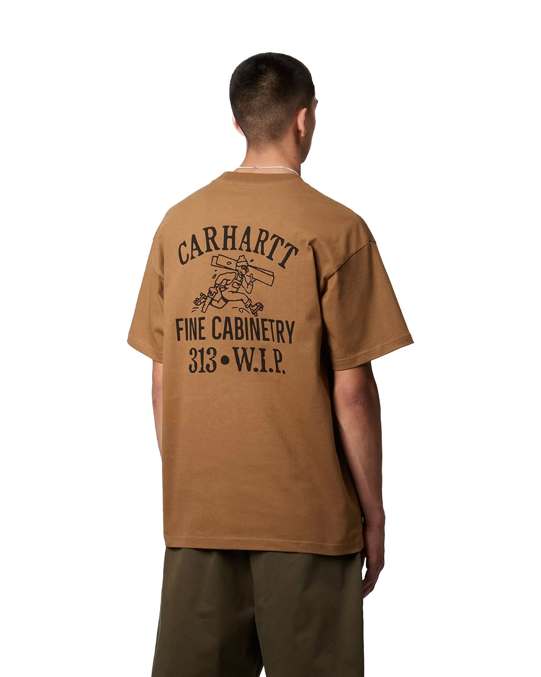 Carhartt Wip Cabinetry T-shirt Hamilton Brown Black