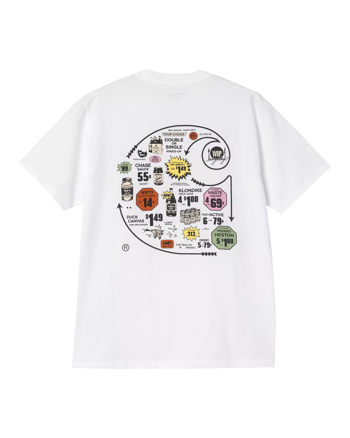 Carhartt Wip Catalogue C Logo T-Shirt White