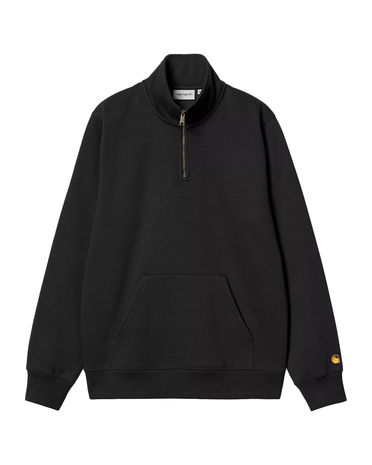 Carhartt Wip Chase Neck Zip Sweat Black-Gold