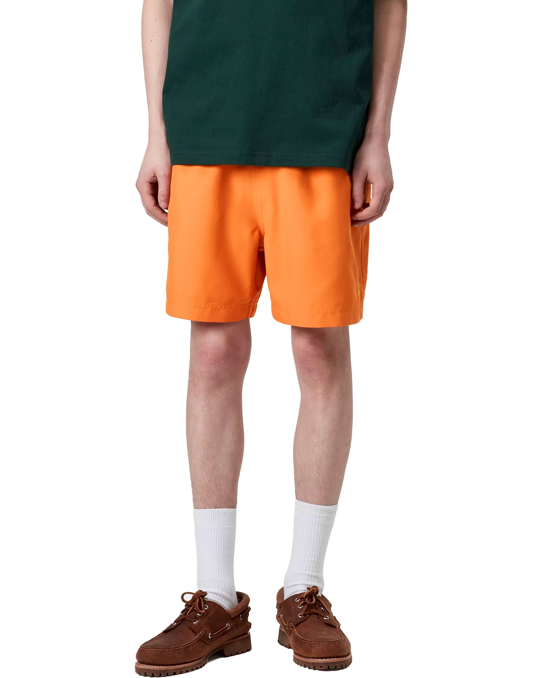 Carhartt Wip Chase Swim Trunks Pumpkin-Gold
