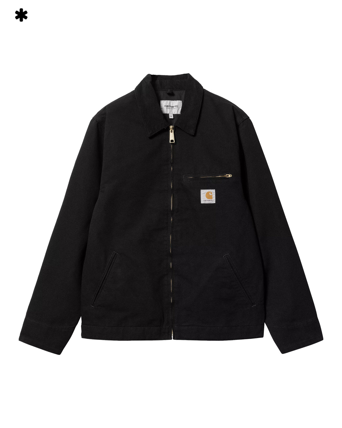 Carhartt Wip Detroit Jacket Black-Black rinsed