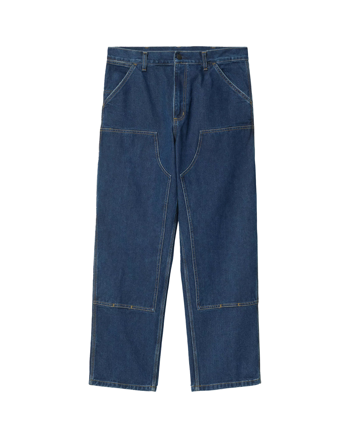 Carhartt Wip Double Knee Pant Blue Stone Washed