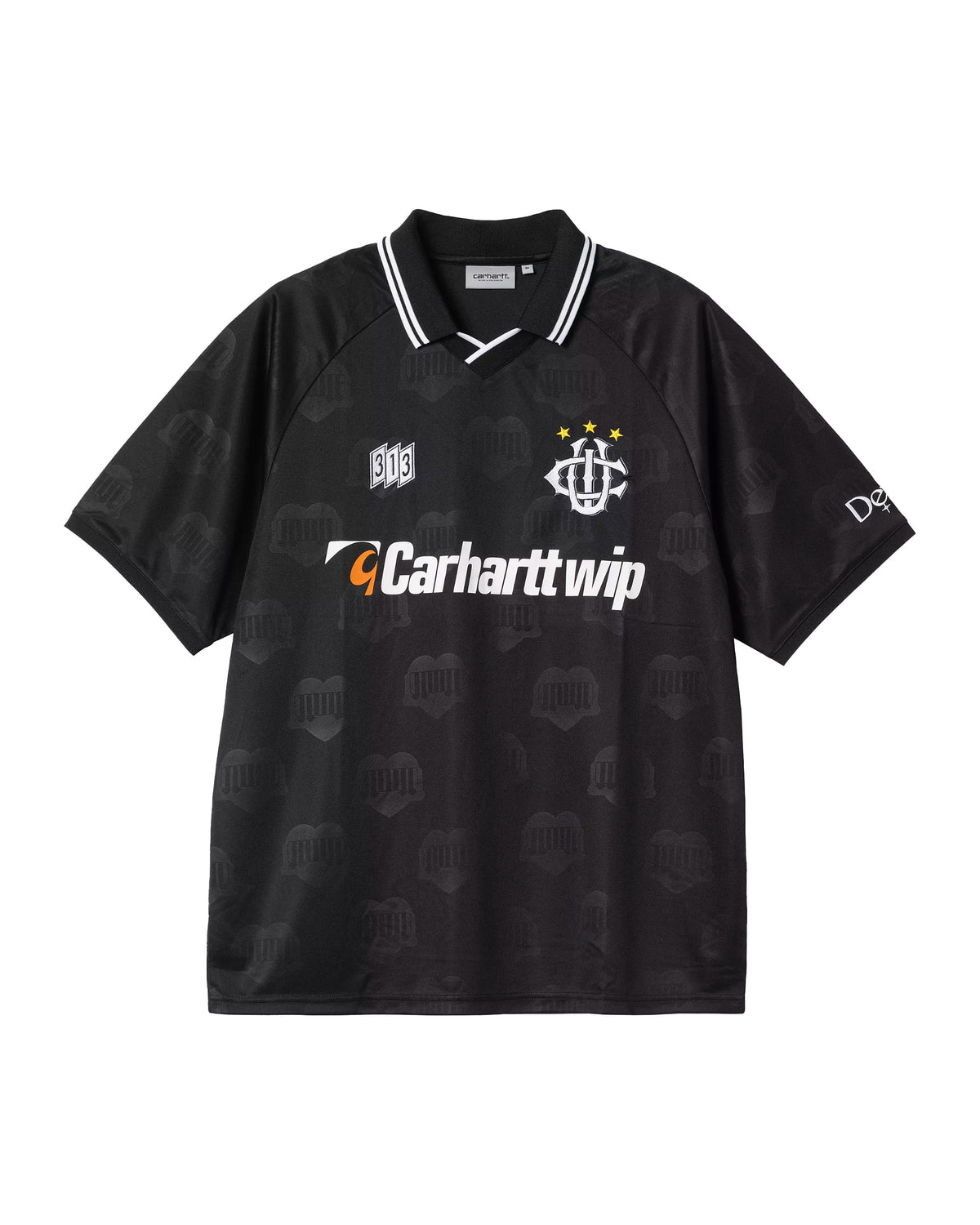 Carhartt Wip Hartt's Football T-Shirt Hart Train Jacquard-Black