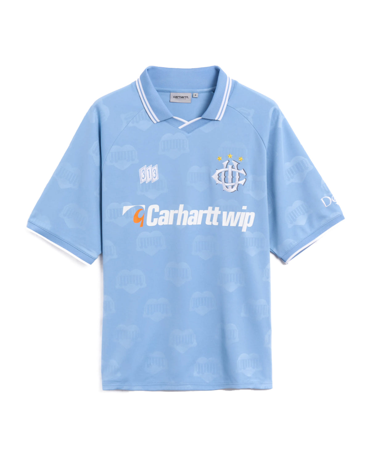 Carhartt Wip Hartt's Football T-Shirt Hart Train Jacquard-Bluebird