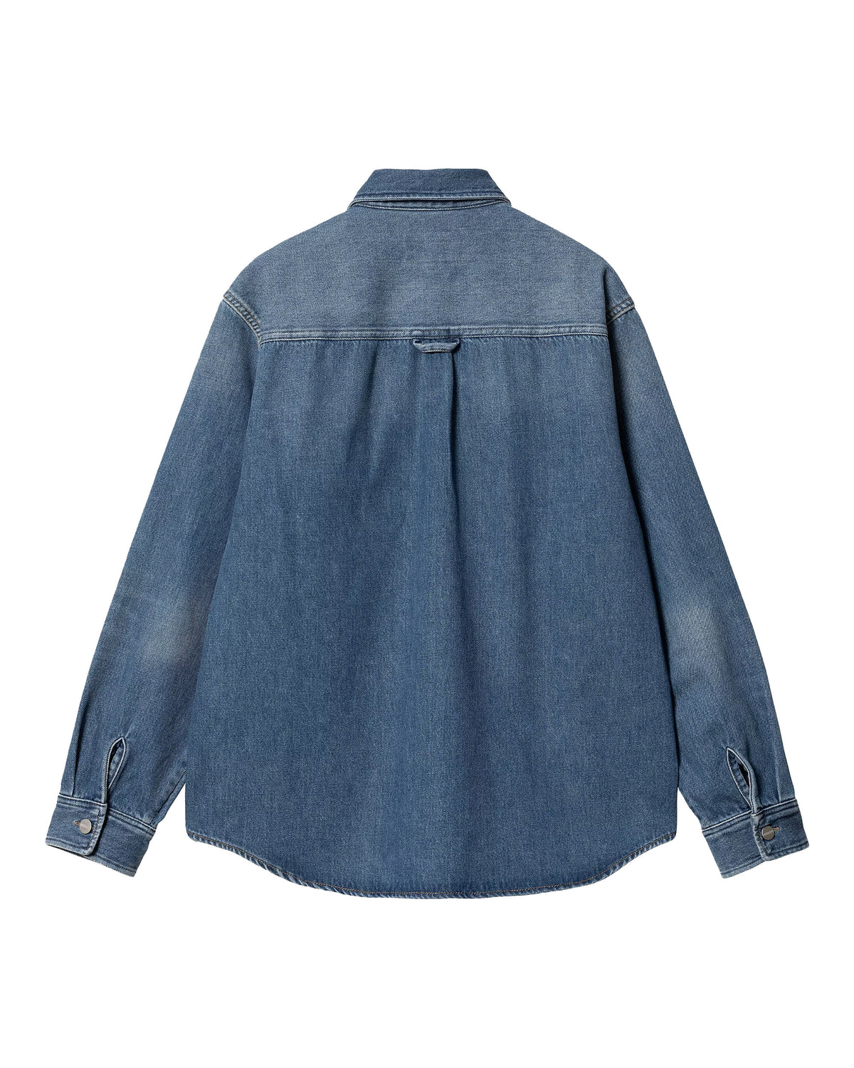 Carhartt Wip Harvey Shirt Jacket Blue dark used wash