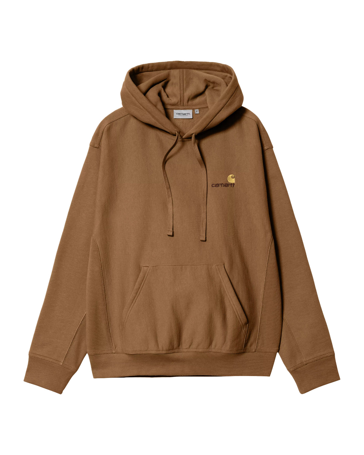 Carhartt Wip Hooded American Script Sweat Hamilton Brown