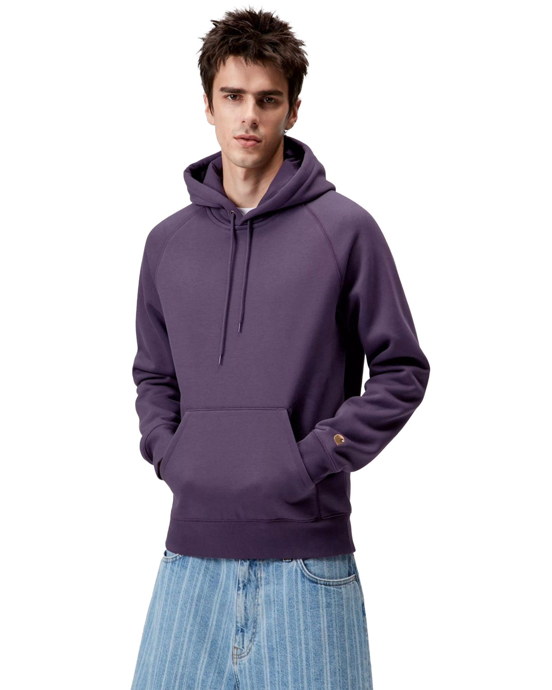 Carhartt Wip Hooded Chase Sweat Lokers-Gold