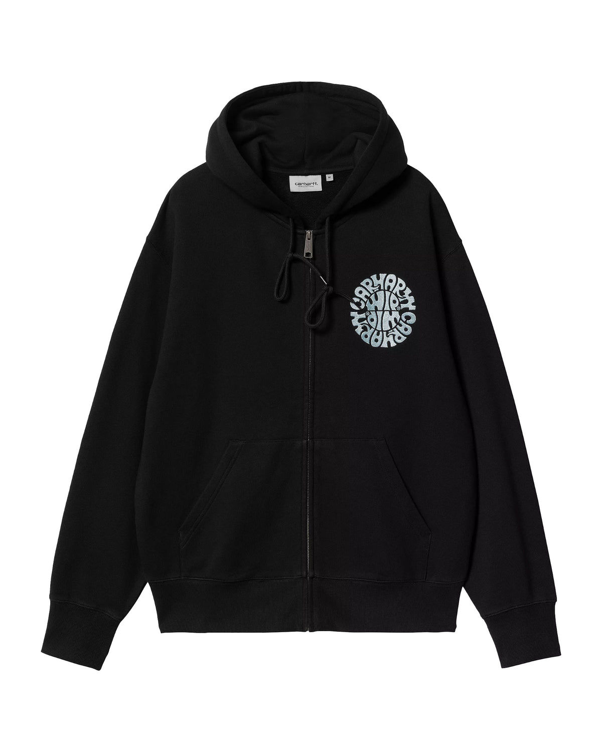 Carhartt Wip Hooded Jazzy Sweat Jacket Black-Air Sky