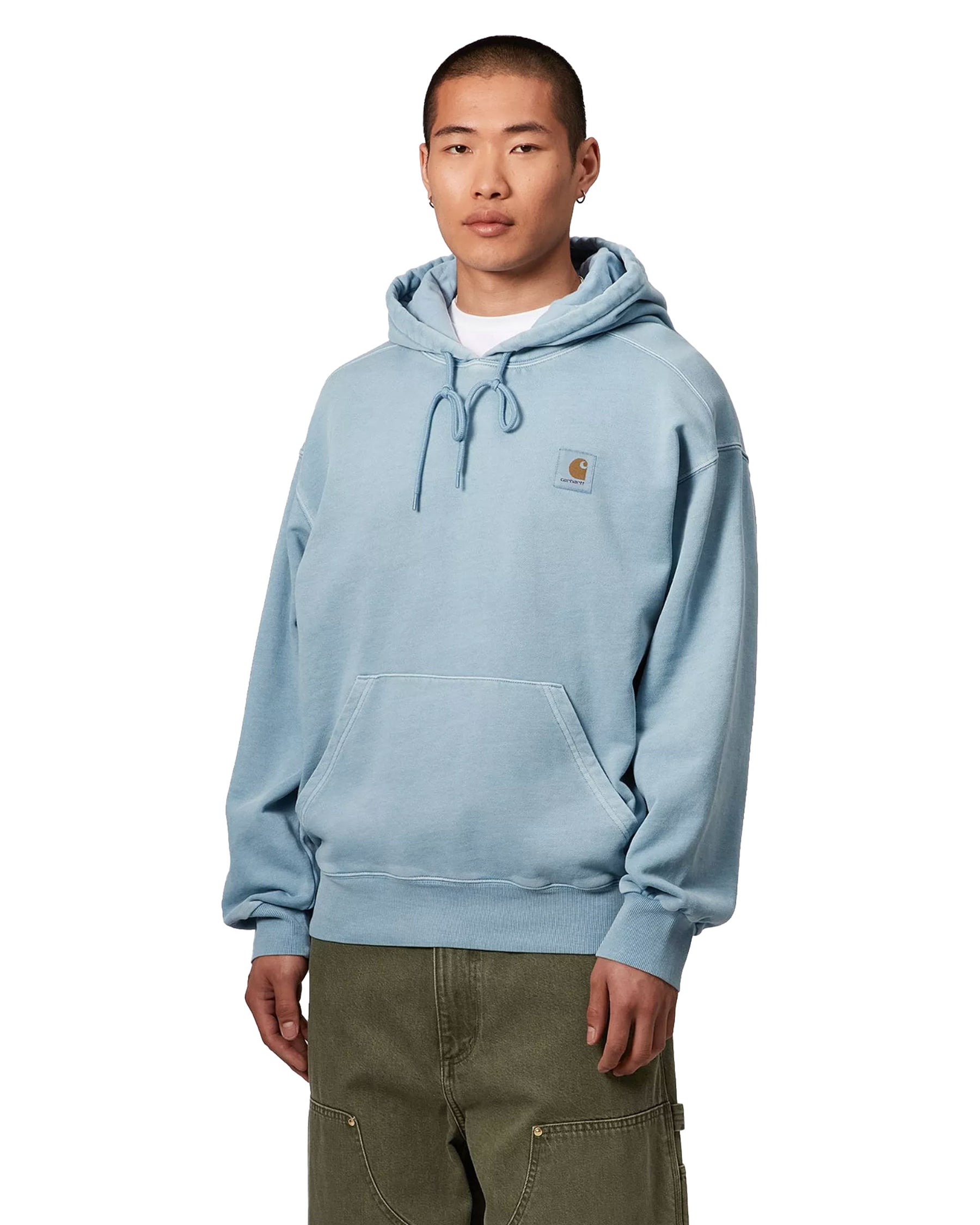 Carhartt Wip Hooded Nelson Sweat Clay Blue