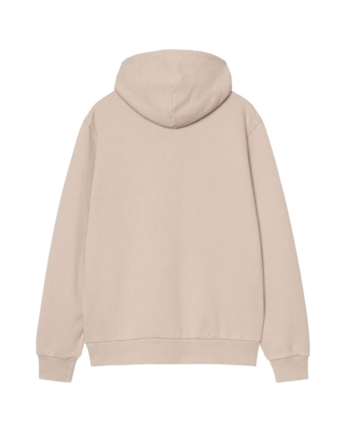 Carhartt Wip Hooded Script Embroidery Sweat Fleur de Sel White
