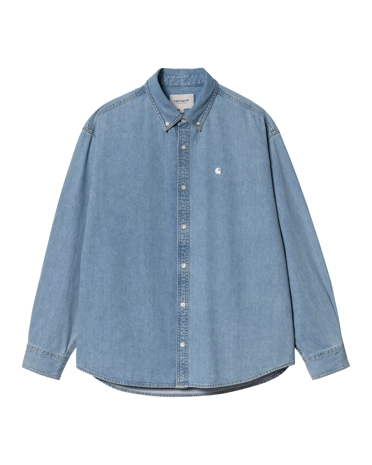 Carhartt Wip L-S Lucas Shirt Blue bleached