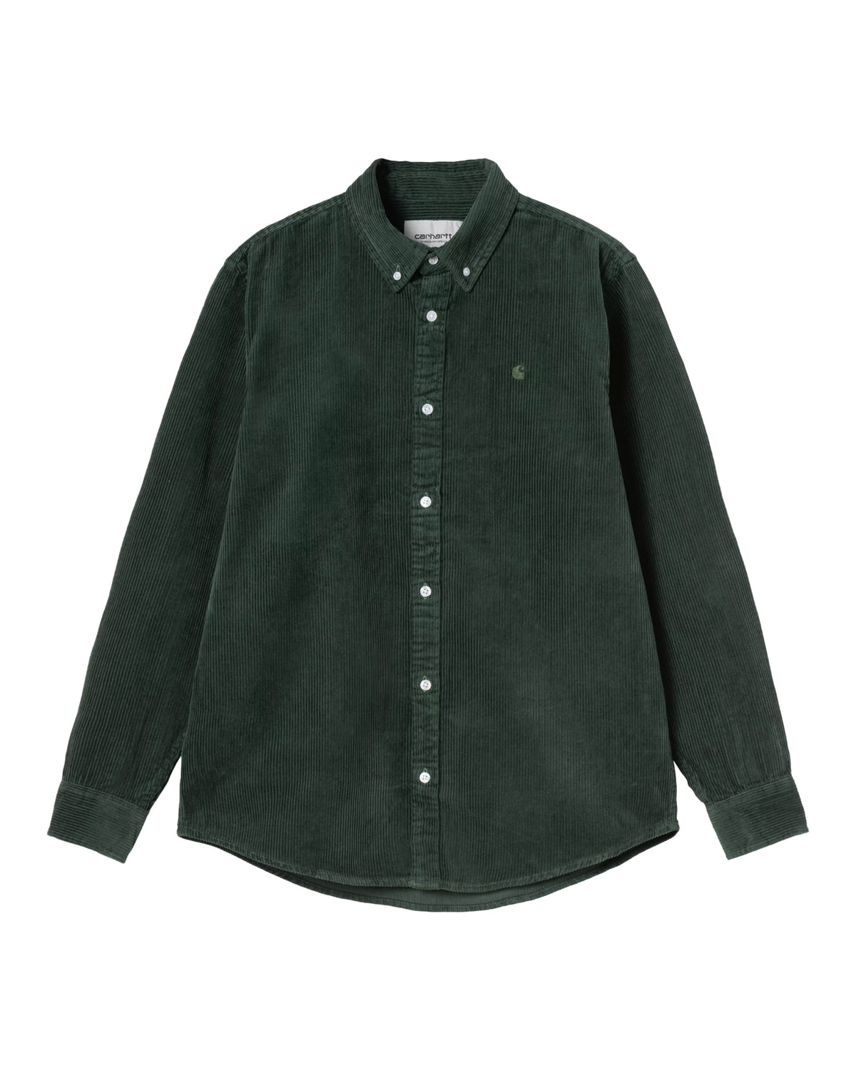 Carhartt Wip L-S Madison Cord Shirt Sycamore Tree