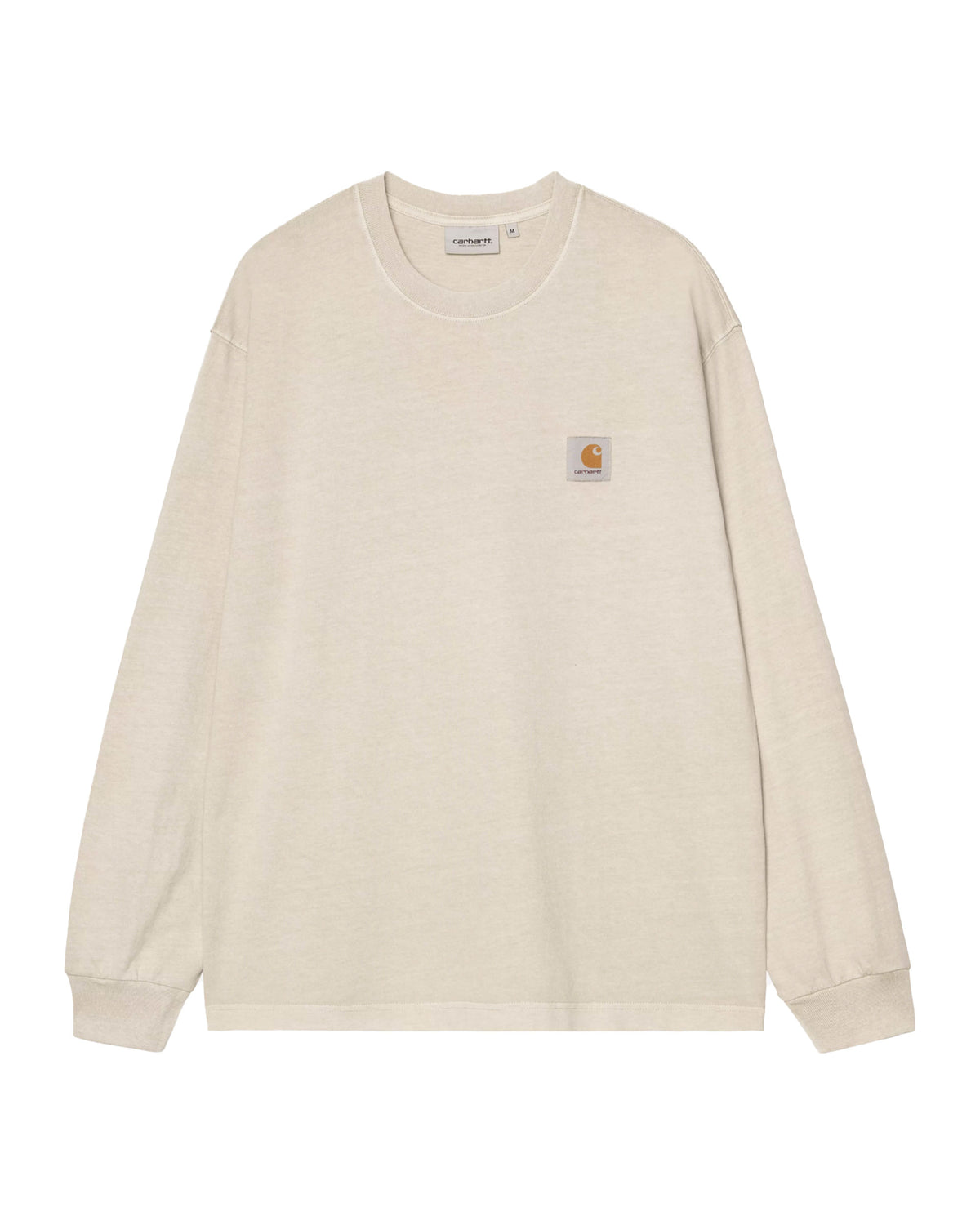 Carhartt Wip L-S Vista T-Shirt Fleur De Sel Garment Dyed