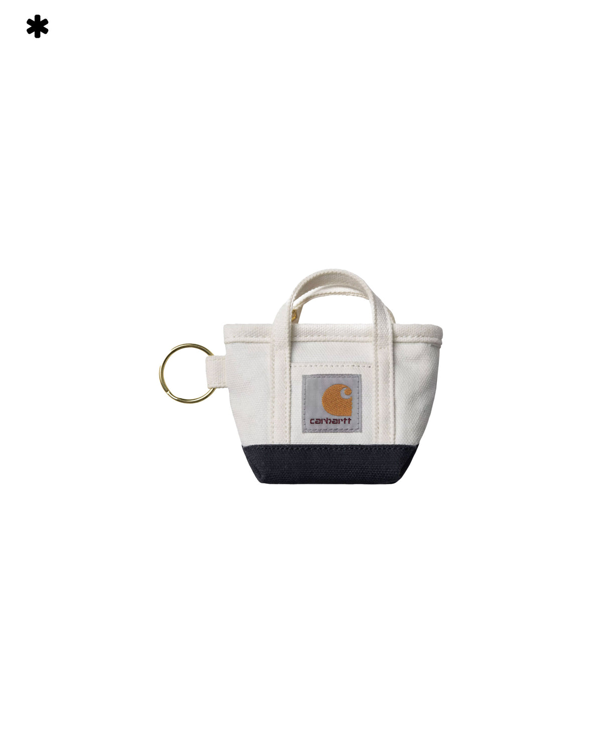 Mini Tote Bag Portachiavi Bianco Blu