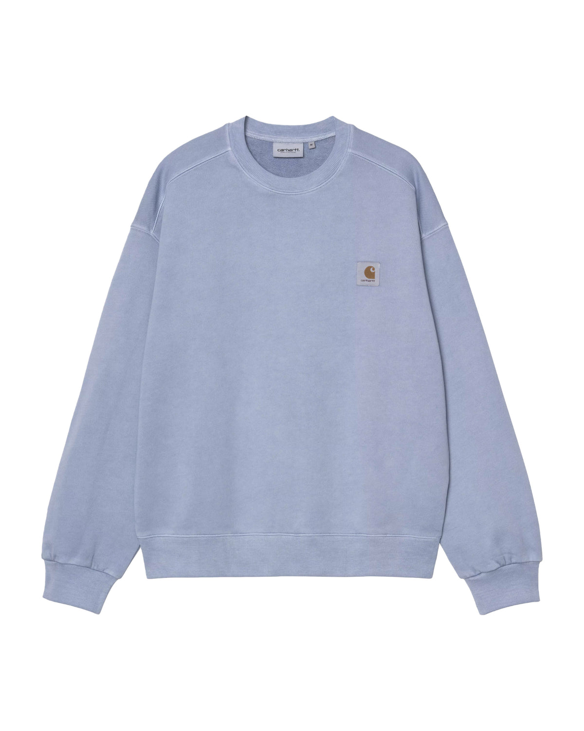 Felpa Uomo Nelson Celeste garment dyed