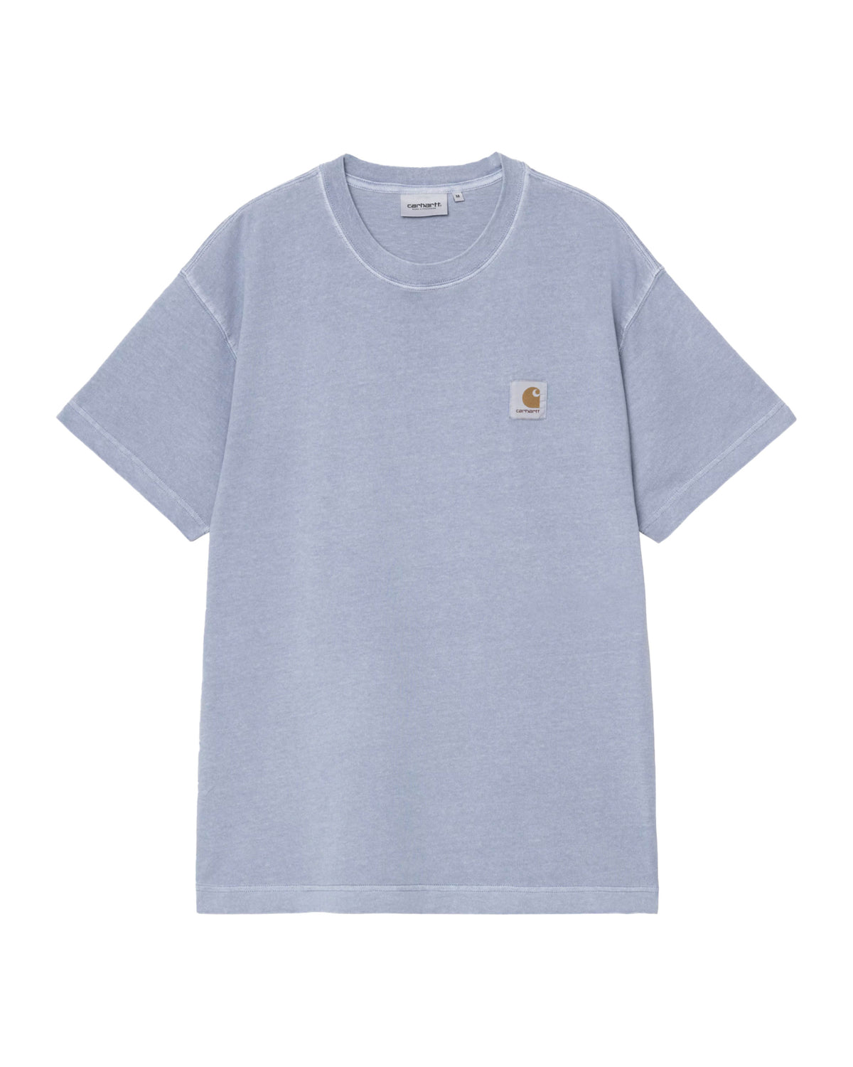 T-Shirt Uomo Nelson Blu Garment Dyed