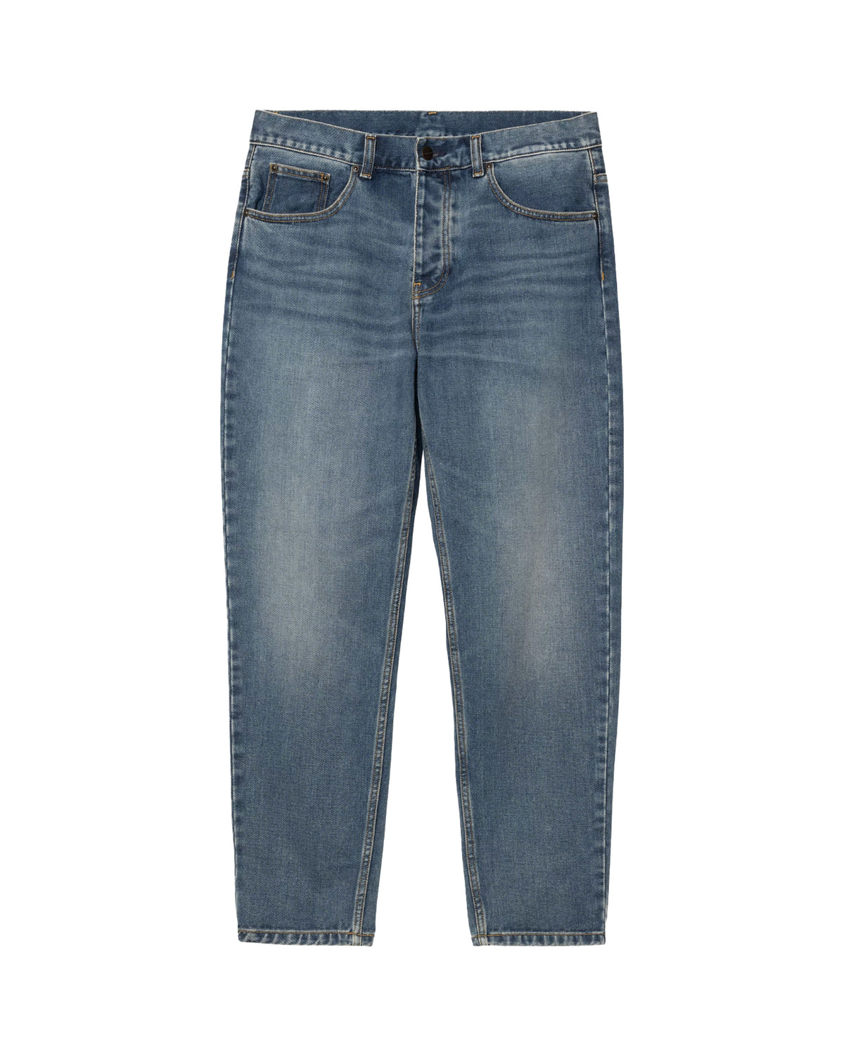 Carhartt Wip Newel Pant Blue dark used wash