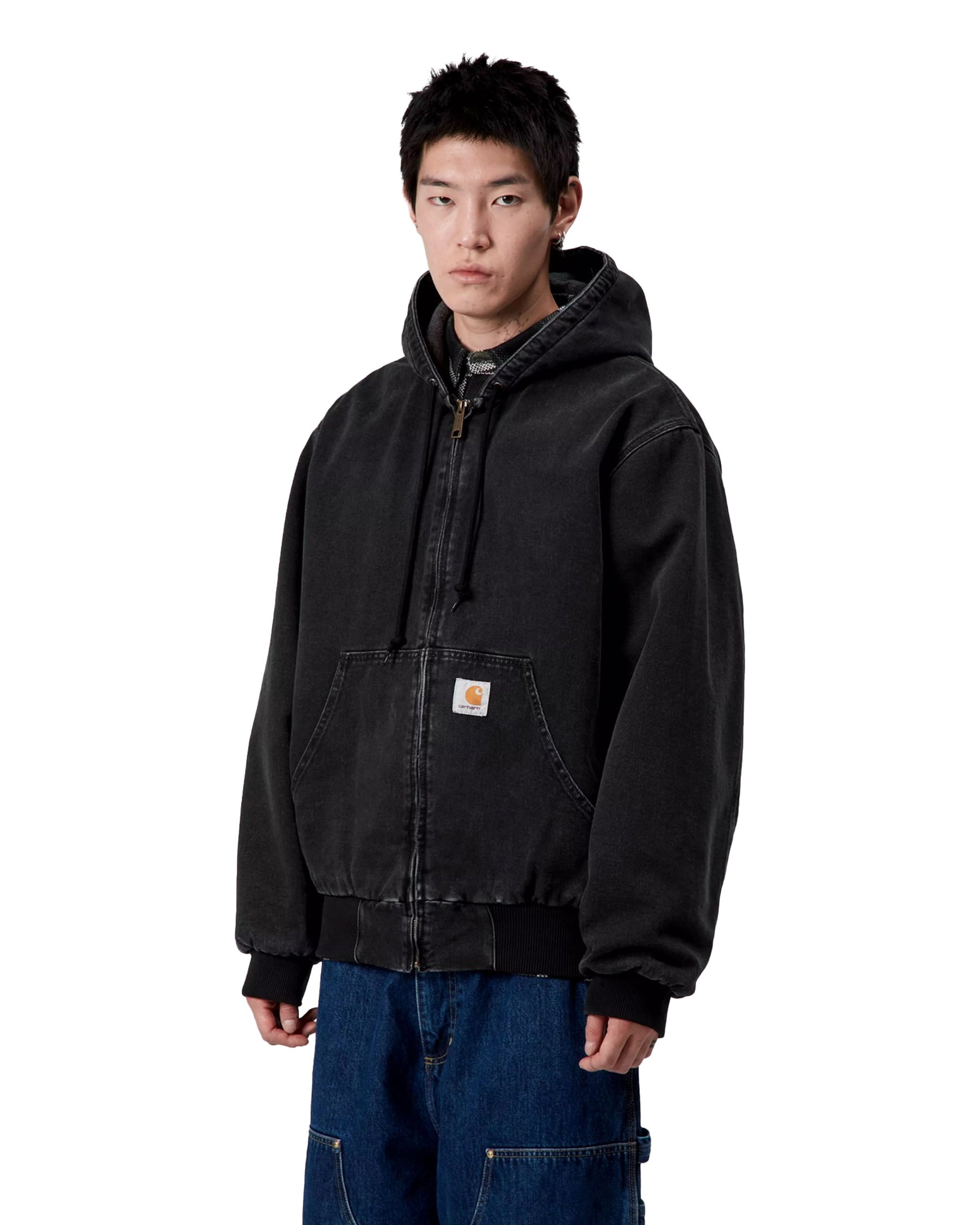 Carhartt Wip OG Active Jacket Black stone washed