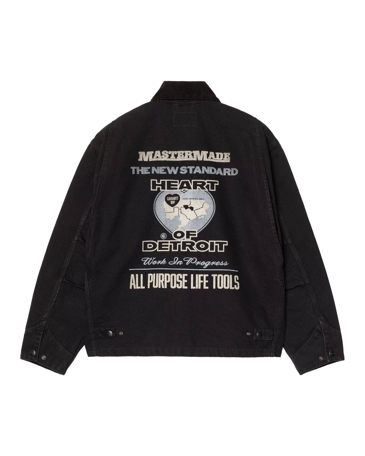 Carhartt Wip OG Arcan Graphic Jacket Black-Black heavy Stone Wash