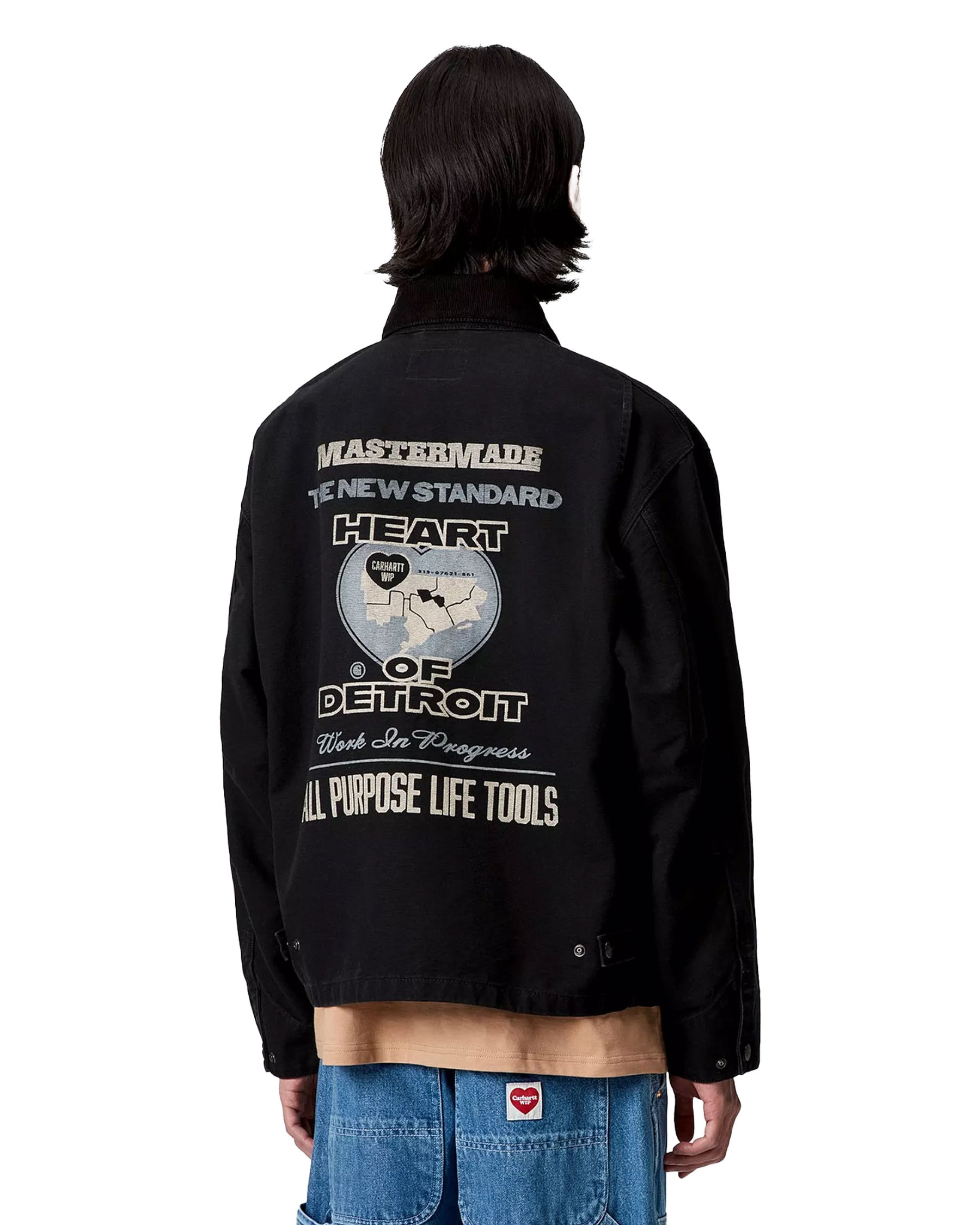 Carhartt Wip OG Arcan Graphic Jacket Black-Black heavy Stone Wash