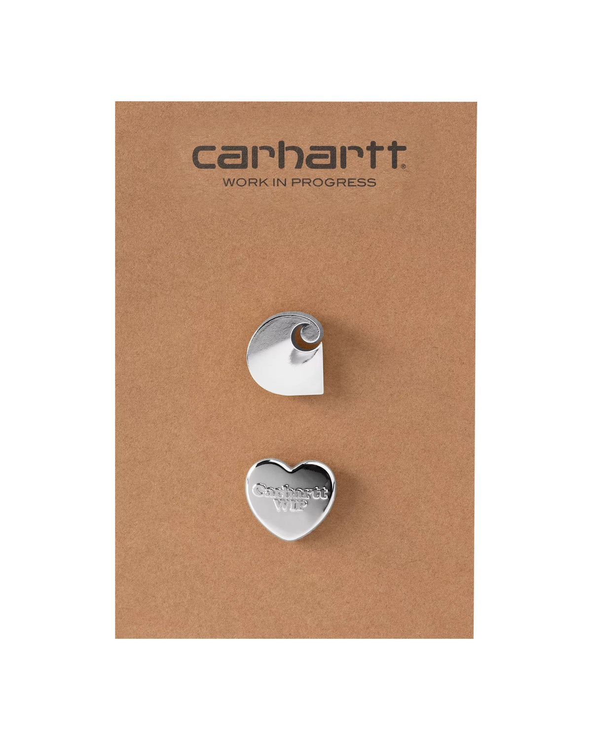 Carhartt Wip Pins Set Zinc Alloy Silver