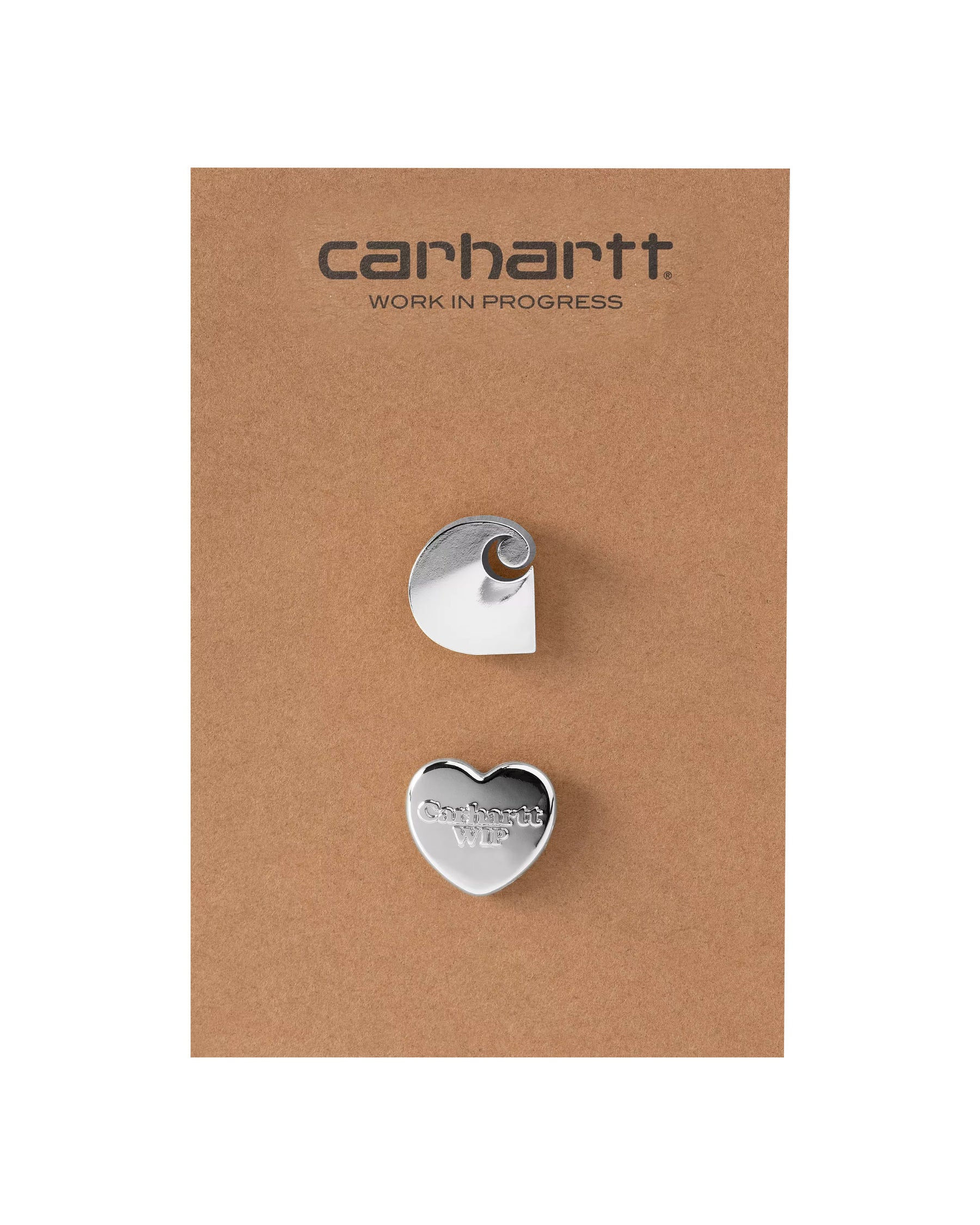 Carhartt Wip Pins Set Zinc Alloy Silver