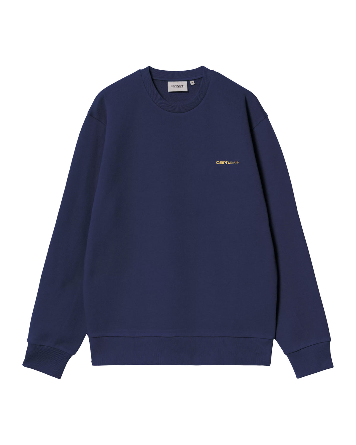Carhartt Wip Script Embroidery Sweatshirt Ink-Air Yellow