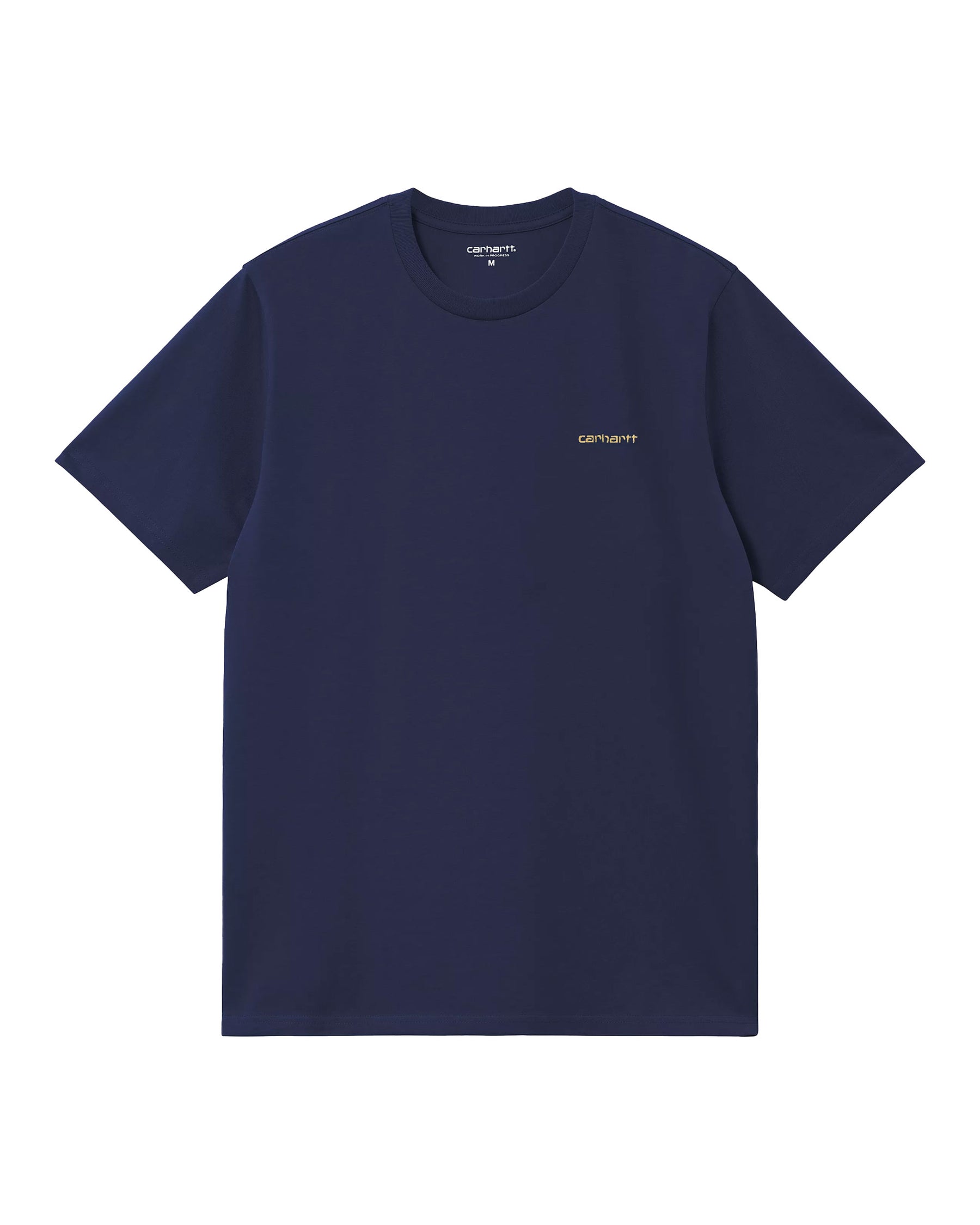 Carhartt Wip Script Embroidery T-Shirt Ink-Air Yellow