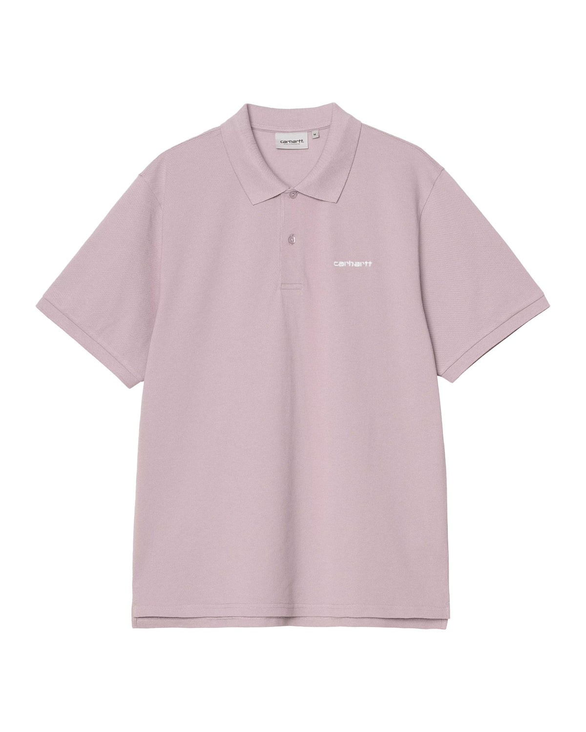 Carhartt Wip Script Polo Pink Fog