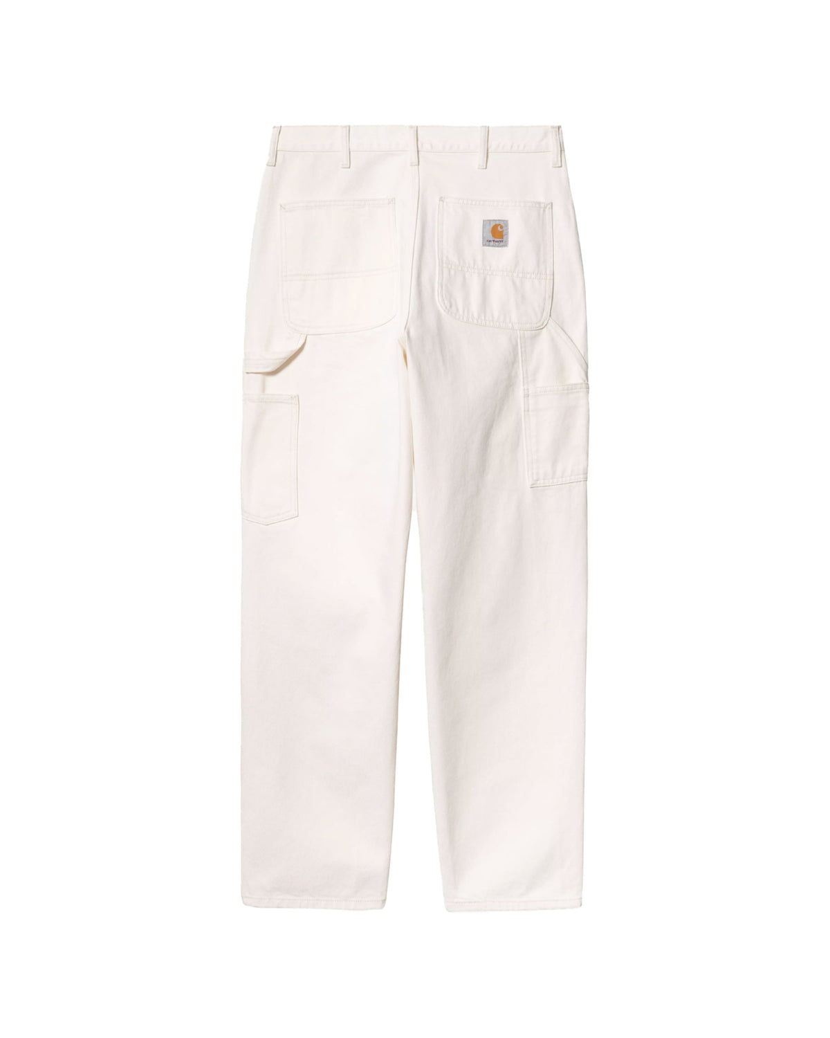 Carhartt Wip Single Knee Pant Bianco Rinsed
