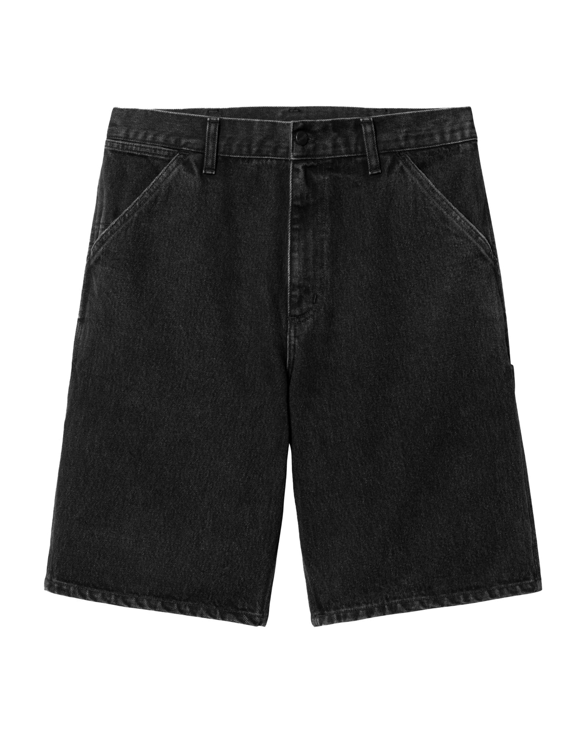 Carhartt Wip Single Knee Short Smith Denim Black