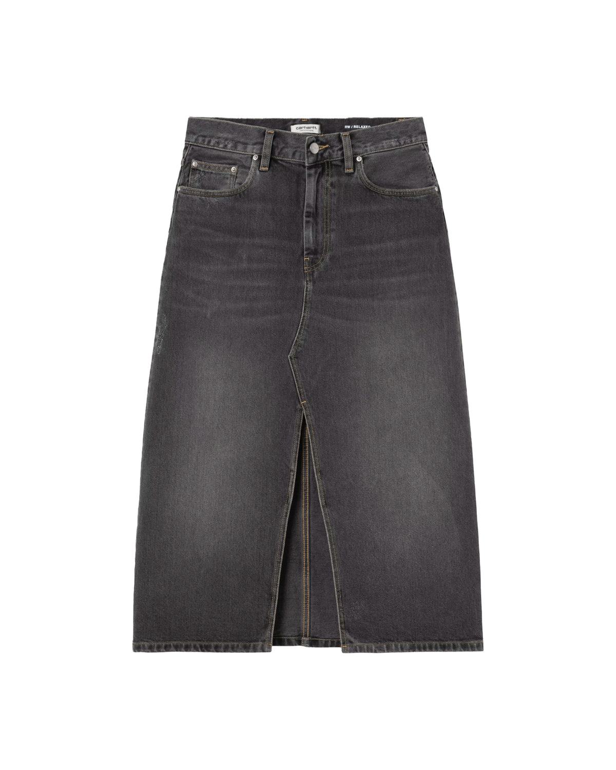 Carhartt Wip W' Brandon Skirt Black Grind Wash