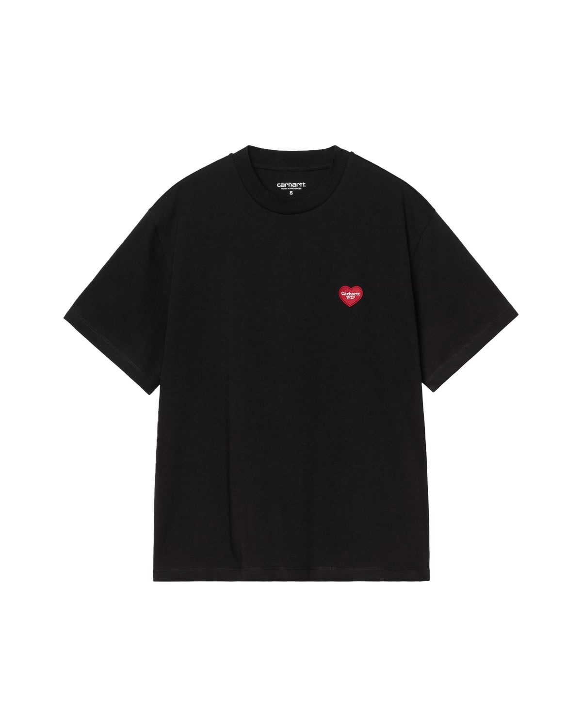 Carhartt Wip W' Heart Patch T-Shirt Black-Red