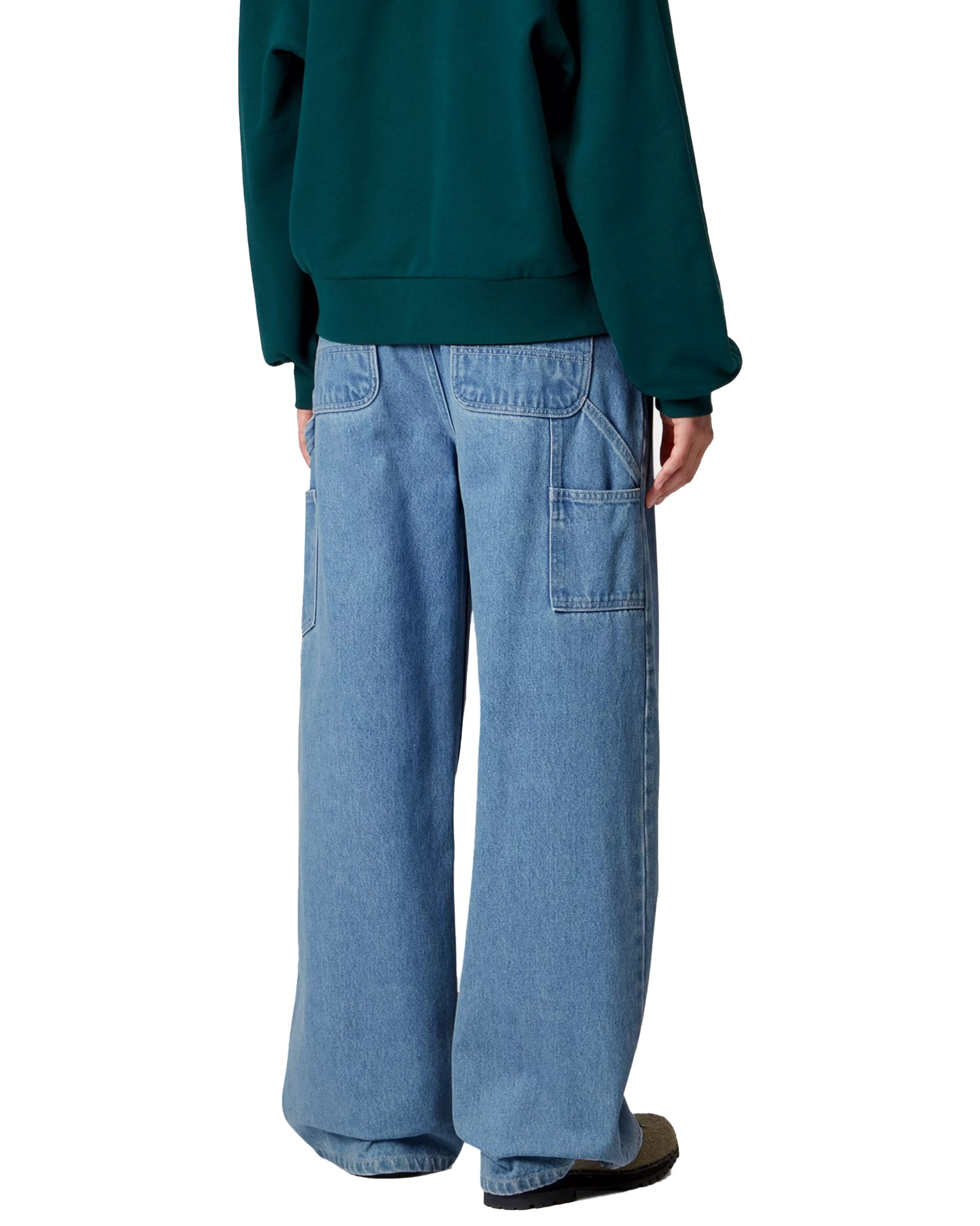 Carhartt Wip W' Jens Pant Blue heavy stone wash no length