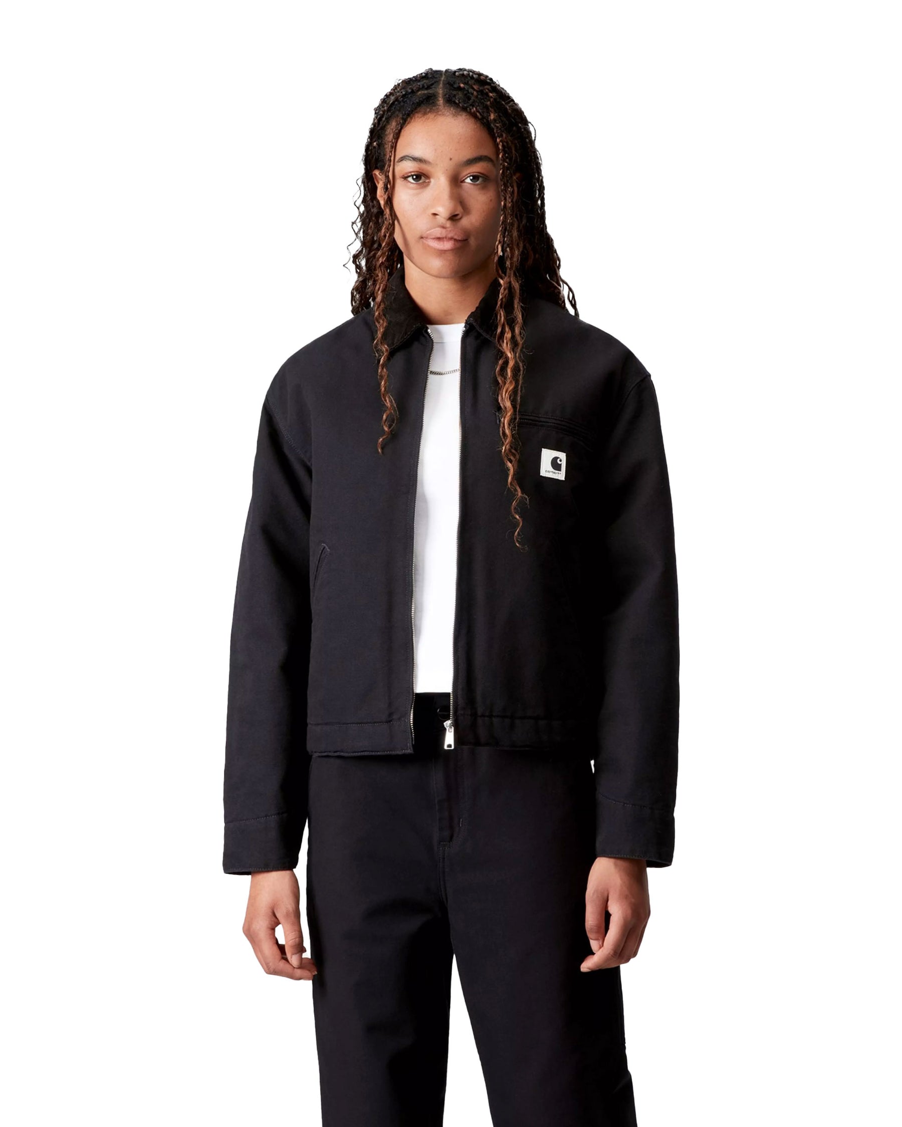 Carhartt Wip W' OG Detroit Jacket Black-Black rinsed