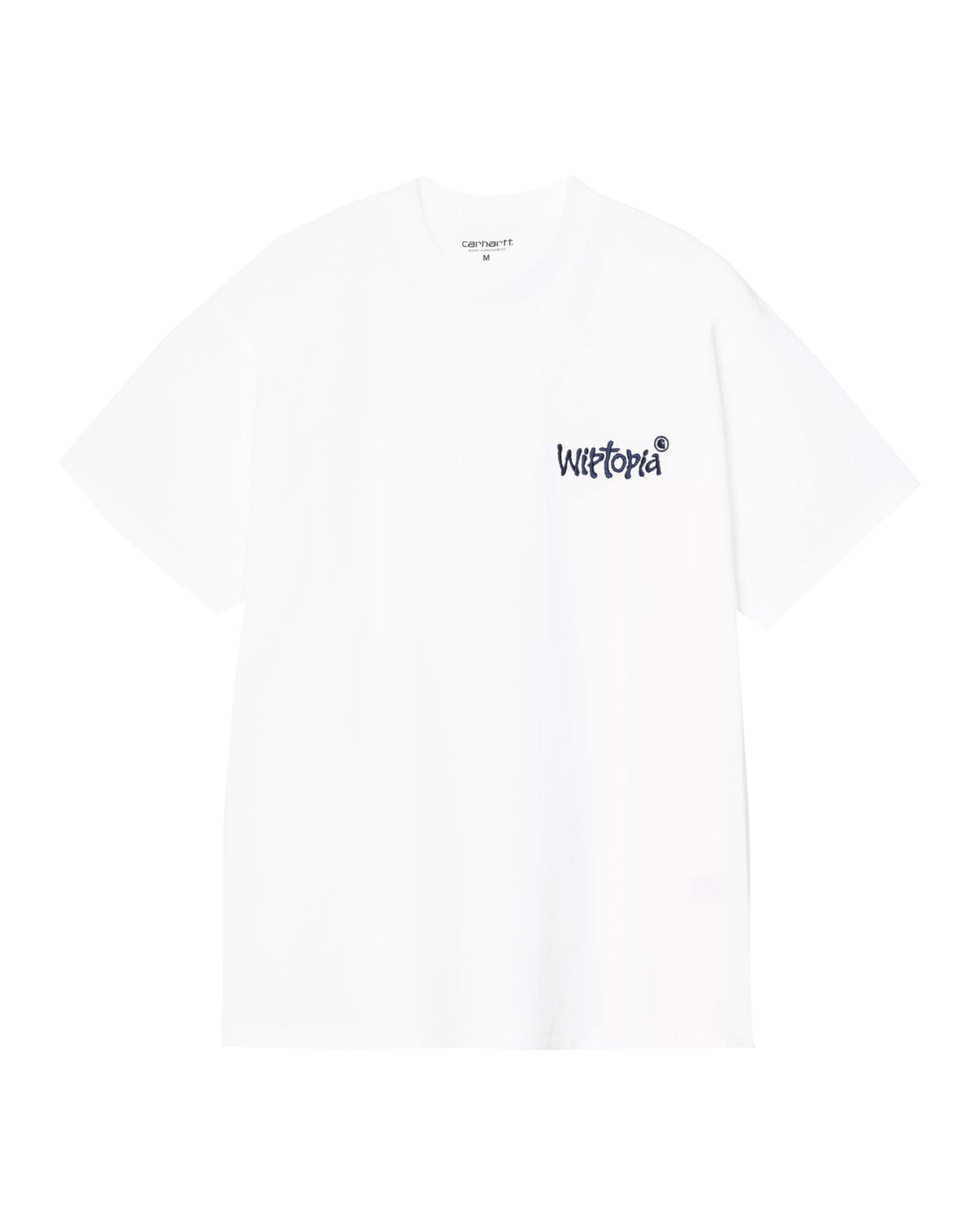 Carhartt Wip Wiptopia Script T-Shirt White-Blue