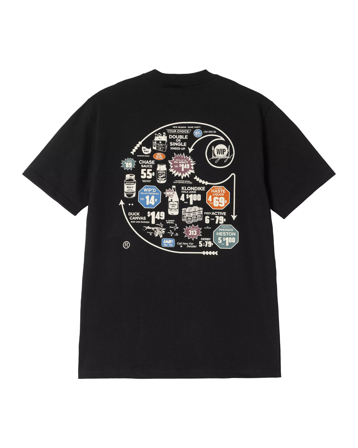 Carhartt Wip Catalogue C Logo T-Shirt Black