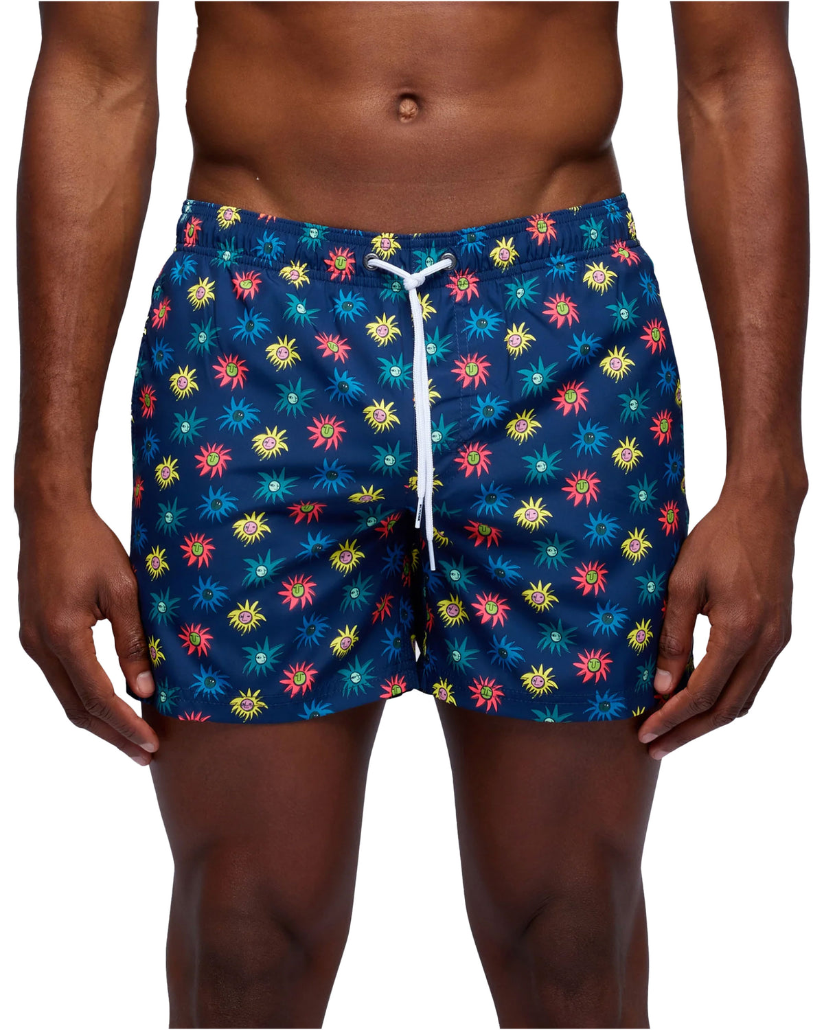 Costume Boxer Sundek Arcobaleno Fantasia Blu