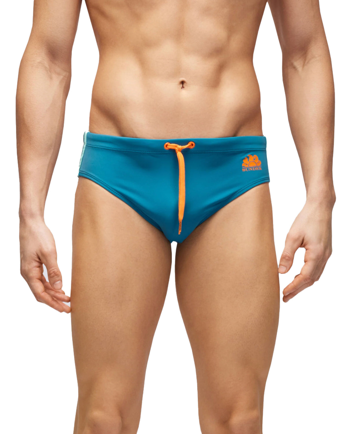 Costume Slip Sundek Diwaler Swim Verde Petrolio