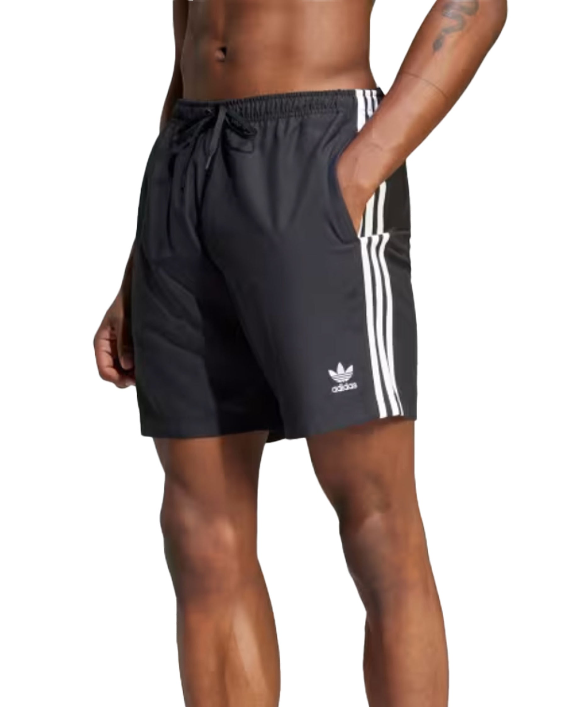 Costume Uomo Adidas 8In 3 Stripe Black