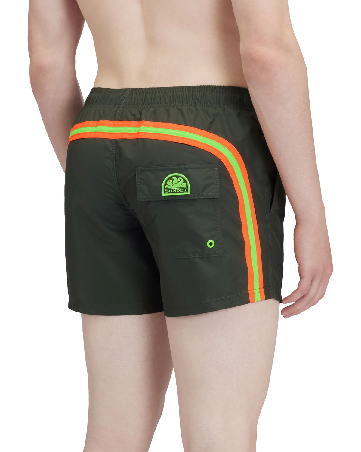 Costume Uomo Boxer Sundek Arcobaleno Verde Arancione